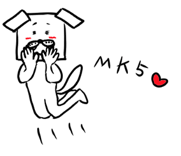 dog square part2 sticker #5455302