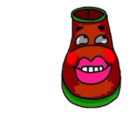 The rainboots and girl :D sticker #5455540