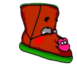 The rainboots and girl :D sticker #5455542