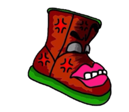 The rainboots and girl :D sticker #5455546