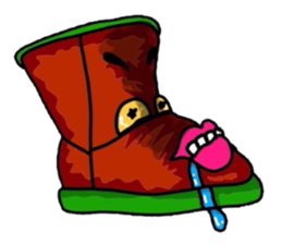 The rainboots and girl :D sticker #5455552