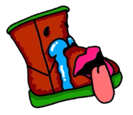 The rainboots and girl :D sticker #5455555