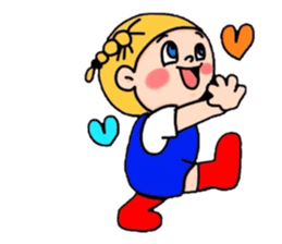 The rainboots and girl :D sticker #5455556