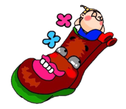 The rainboots and girl :D sticker #5455573