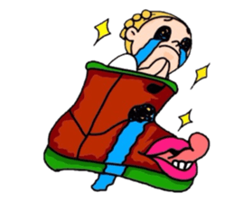 The rainboots and girl :D sticker #5455575