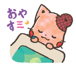 Cat-Bear-stuffed-toy sticker #5456782