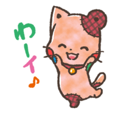Cat-Bear-stuffed-toy sticker #5456784