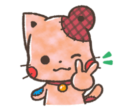 Cat-Bear-stuffed-toy sticker #5456794