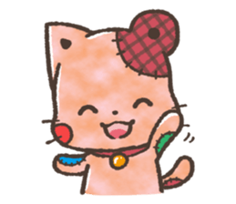 Cat-Bear-stuffed-toy sticker #5456795