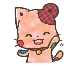 Cat-Bear-stuffed-toy sticker #5456795