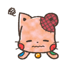 Cat-Bear-stuffed-toy sticker #5456798