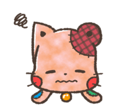 Cat-Bear-stuffed-toy sticker #5456798