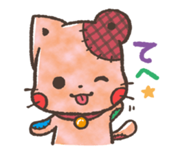 Cat-Bear-stuffed-toy sticker #5456800