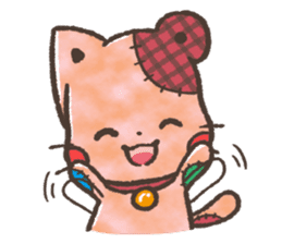 Cat-Bear-stuffed-toy sticker #5456808