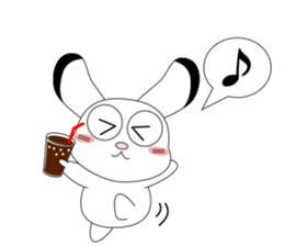 Always cheerful children rabbit sticker #5456941