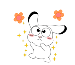 Always cheerful children rabbit sticker #5456942