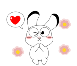 Always cheerful children rabbit sticker #5456944