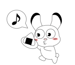 Always cheerful children rabbit sticker #5456945