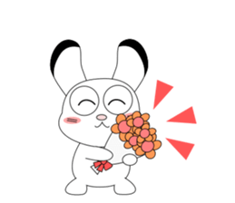 Always cheerful children rabbit sticker #5456946