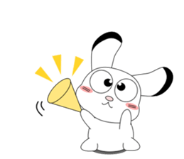 Always cheerful children rabbit sticker #5456948