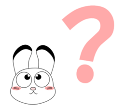 Always cheerful children rabbit sticker #5456954