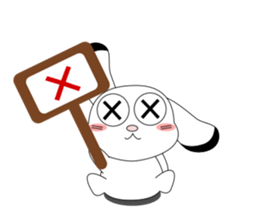 Always cheerful children rabbit sticker #5456959