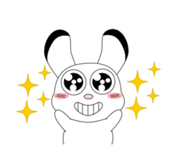 Always cheerful children rabbit sticker #5456966