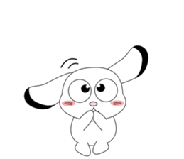 Always cheerful children rabbit sticker #5456968