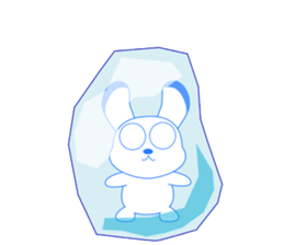 Always cheerful children rabbit sticker #5456969