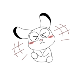 Always cheerful children rabbit sticker #5456977