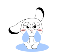 Always cheerful children rabbit sticker #5456978