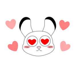 Always cheerful children rabbit sticker #5456979