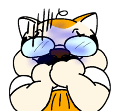 Cat of father sticker #5457049