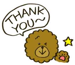 A toy poodle has round hair3 sticker #5457063