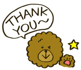 A toy poodle has round hair3 sticker #5457063