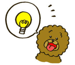 A toy poodle has round hair3 sticker #5457069