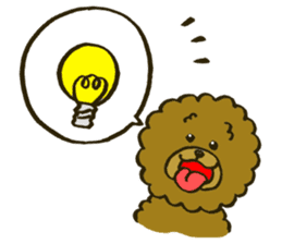 A toy poodle has round hair3 sticker #5457069