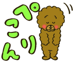 A toy poodle has round hair3 sticker #5457071