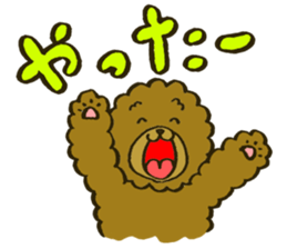 A toy poodle has round hair3 sticker #5457074