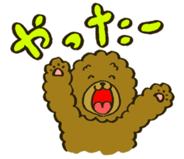 A toy poodle has round hair3 sticker #5457074