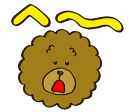 A toy poodle has round hair3 sticker #5457076