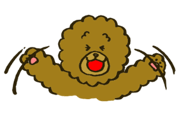 A toy poodle has round hair3 sticker #5457078
