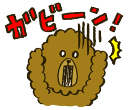 A toy poodle has round hair3 sticker #5457082