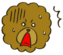 A toy poodle has round hair3 sticker #5457083