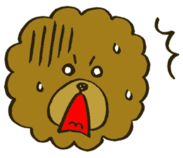 A toy poodle has round hair3 sticker #5457083