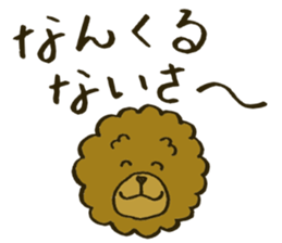 A toy poodle has round hair3 sticker #5457092