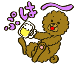 A toy poodle has round hair3 sticker #5457094
