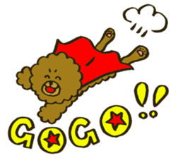 A toy poodle has round hair3 sticker #5457096