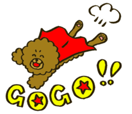 A toy poodle has round hair3 sticker #5457096