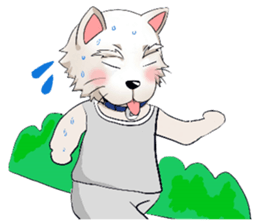 Small White 2 sticker #5457879